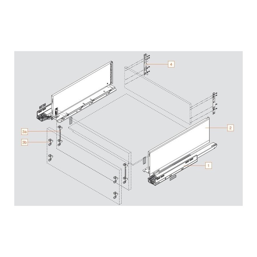 Blum C S S Inch Length Series C Legrabox Soft Close Metal