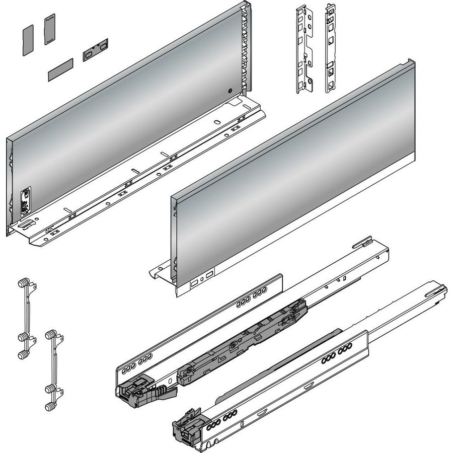 Blum C S I Inch Length Series C Legrabox Metal Drawer System