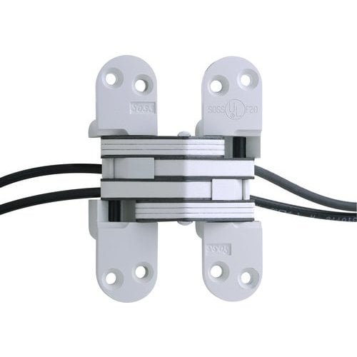 Soss Invisible Hinge White E Coated Cabinetparts