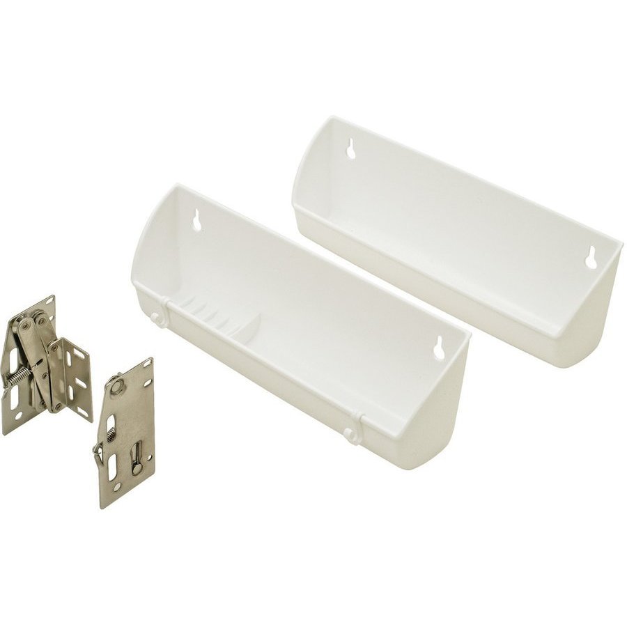 Hafele 545.29.721, 11 Inch Length Tip Out Tray Set, White