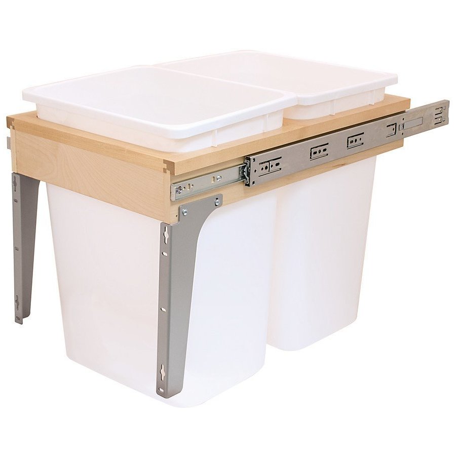 Kessebohmer 503.08.143, 2 x 52 Quart 147/8 Inch Width Double Wood