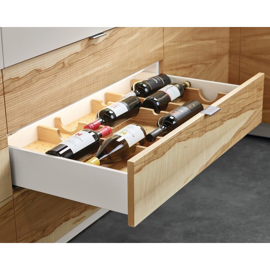Hafele 557.47.820, Wine Storage Rack, for Fineline Base Plate, Birch