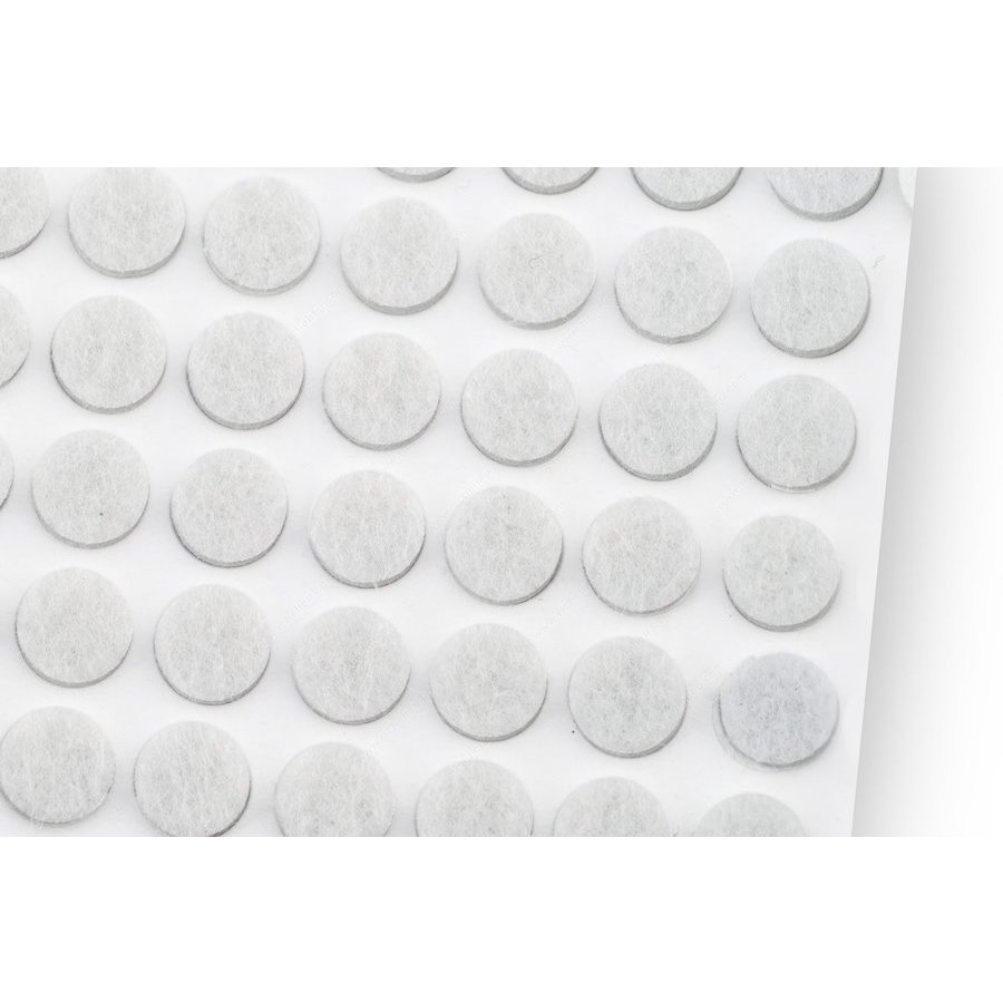 Heavy Duty SelfAdhesive Quiet Bumper Felt Pads, Roll of 1,000, White
