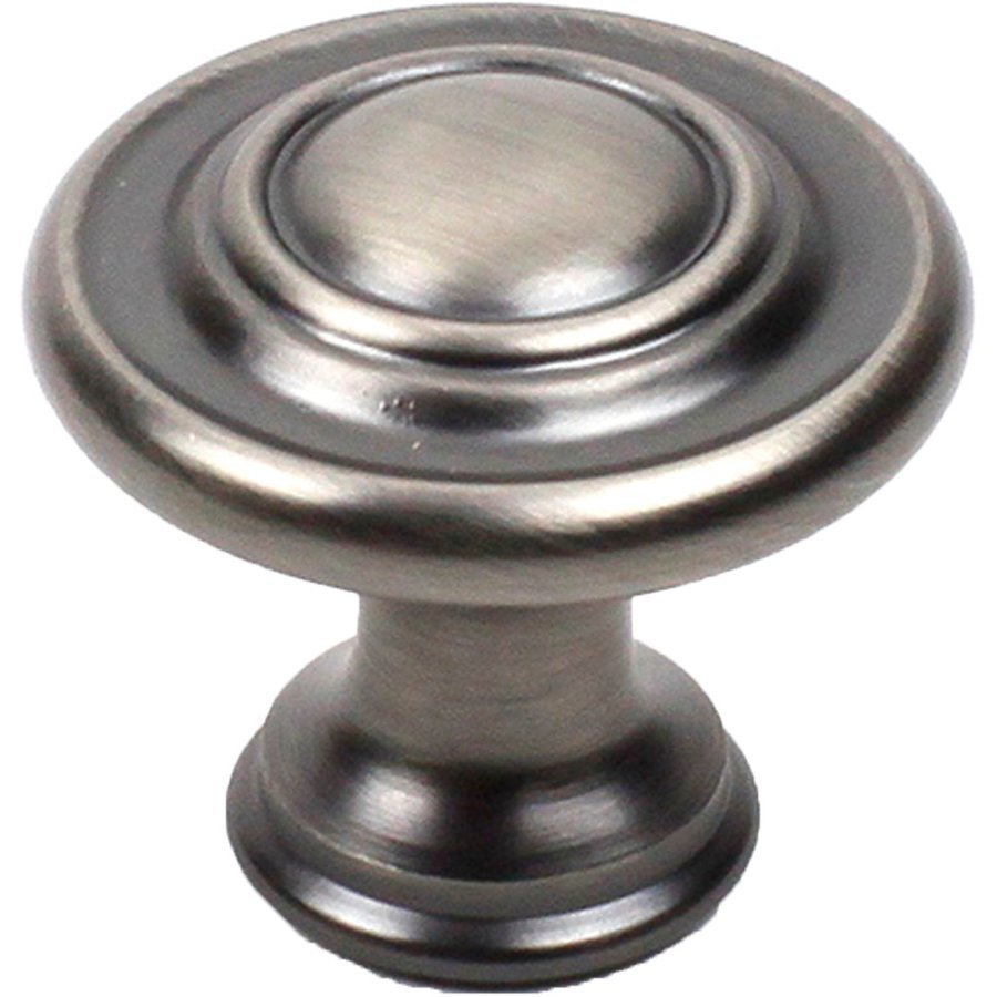 Century Hardware Baroque II 13/8 Inch Diameter Brushed Antique Pewter Knob 23617APH