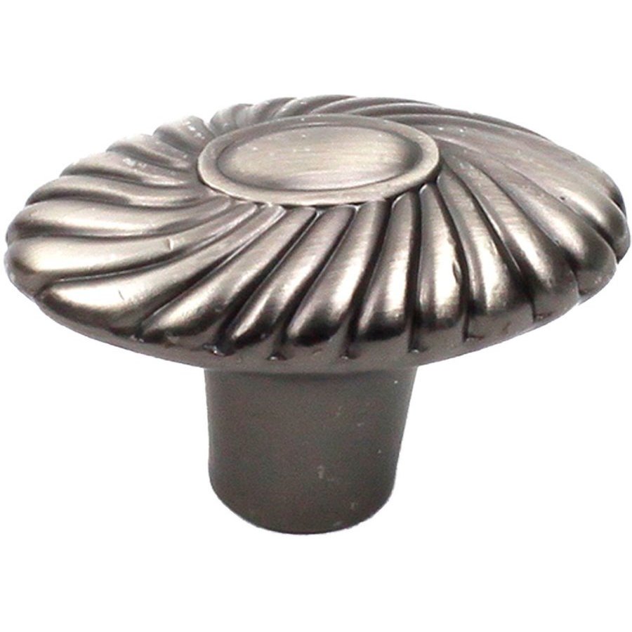 Century Hardware Orchid 15/8 Inch Diameter Antique Pewter Knob