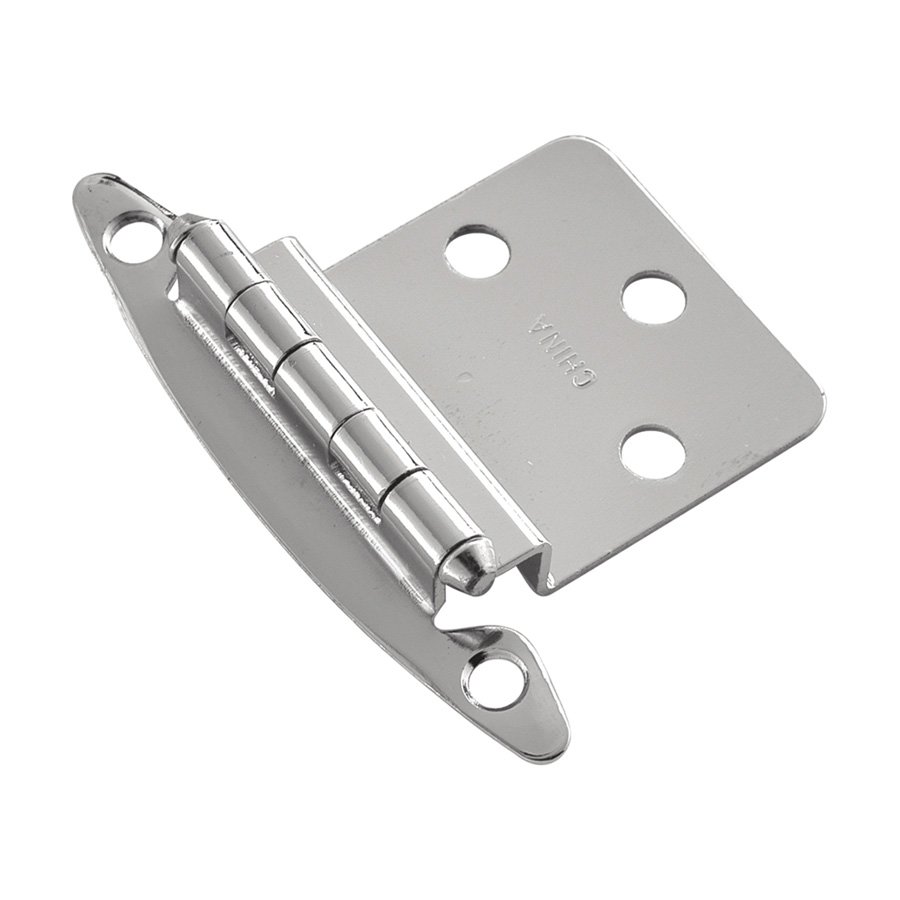 Hickory Hardware P14026, 3/8" Inset Surface Mt. Hinge Pair Polished