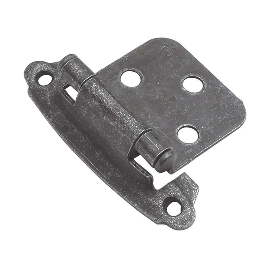 Hickory Hardware P244VP, Variable Overlay Hinge Pair Vibra Pewter Self