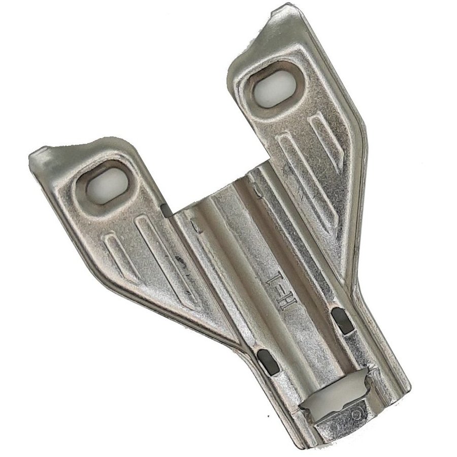 Builders Line Long Arm Hinge Baseplate, 0mm Face Frame Clip Plate