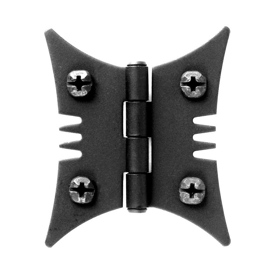 Acorn Manufacturing Smooth Iron Butterfly Style Surface Mount Hinge