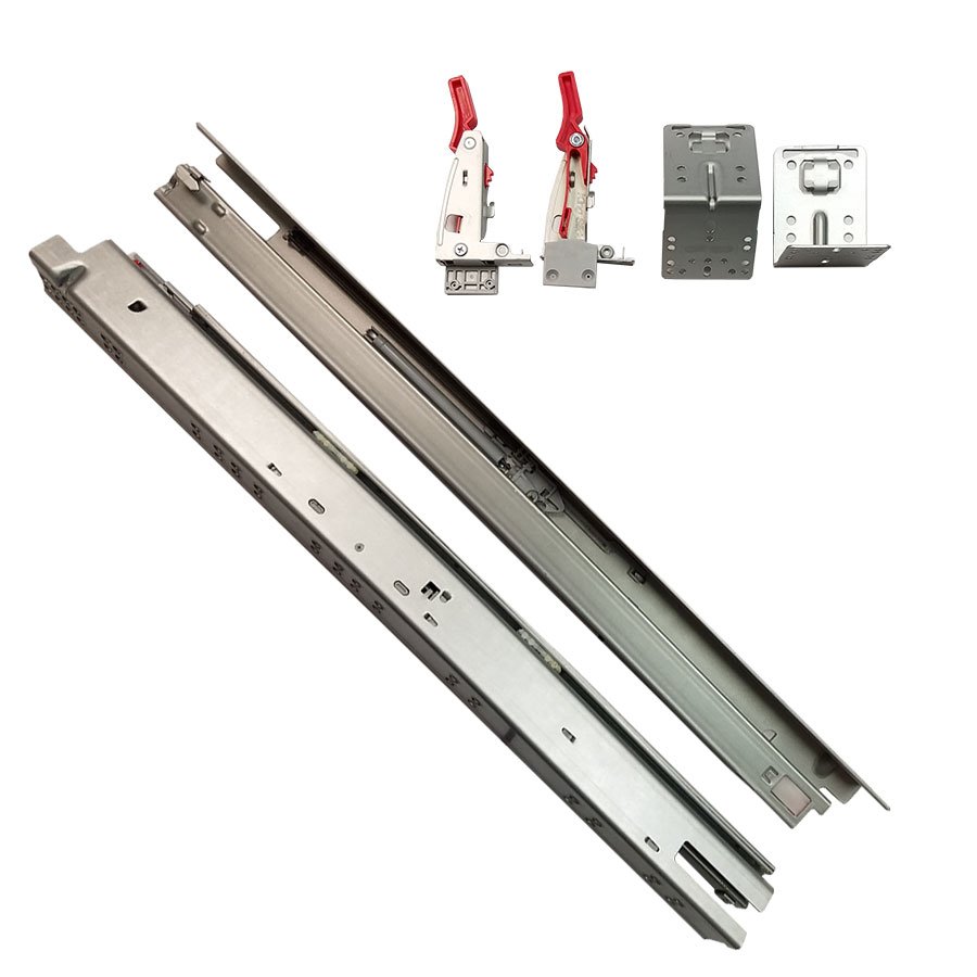 King Slide 1A68F457, King 1A68F Soft Close Slide with Std Locking