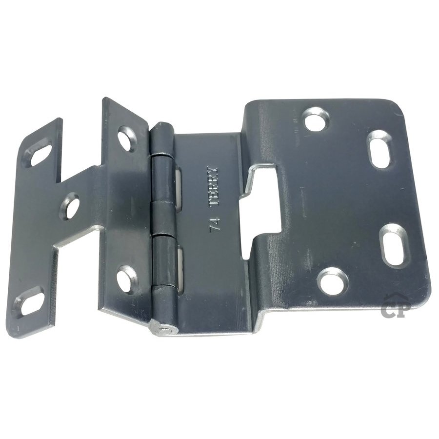 74 Five Knuckle Overlay Institutional Hinge, Dull Chrome
