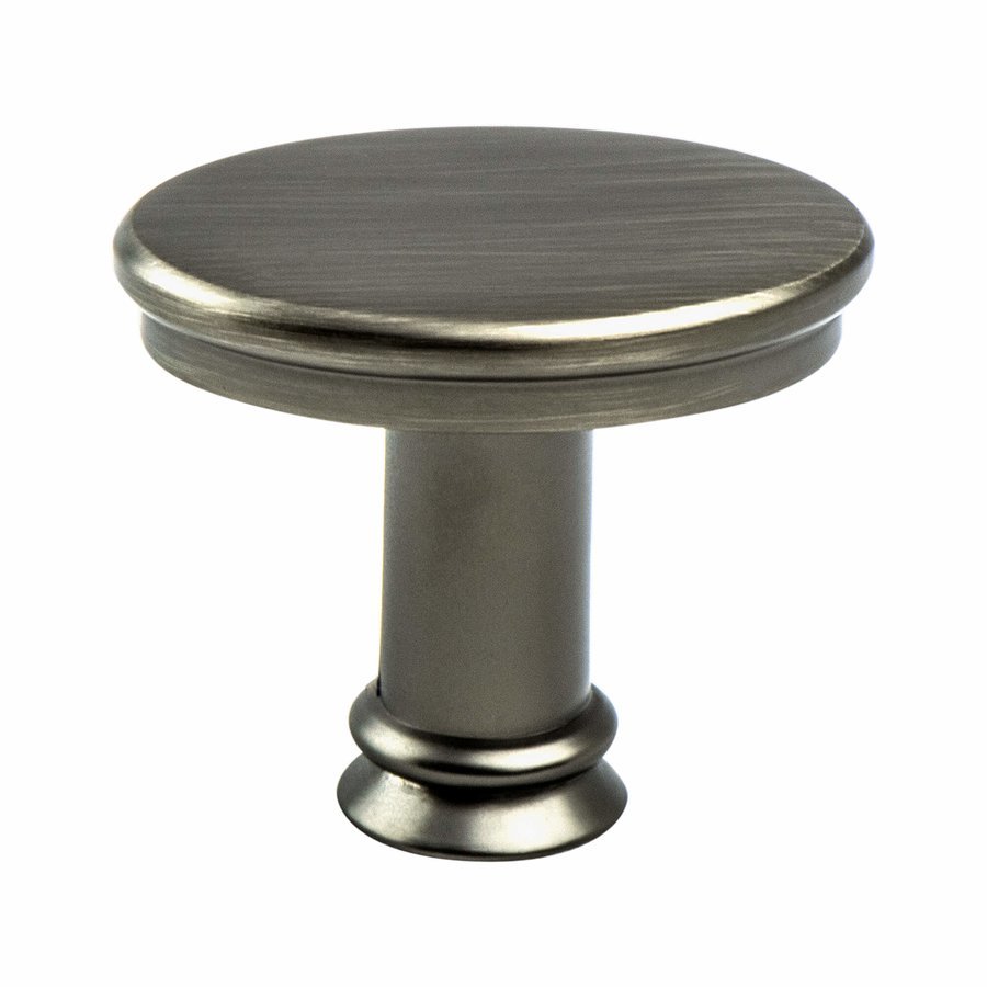 Berenson Dierdra 17/16 Inch Diameter Vintage Nickel Knob, Zinc Material, Transitional