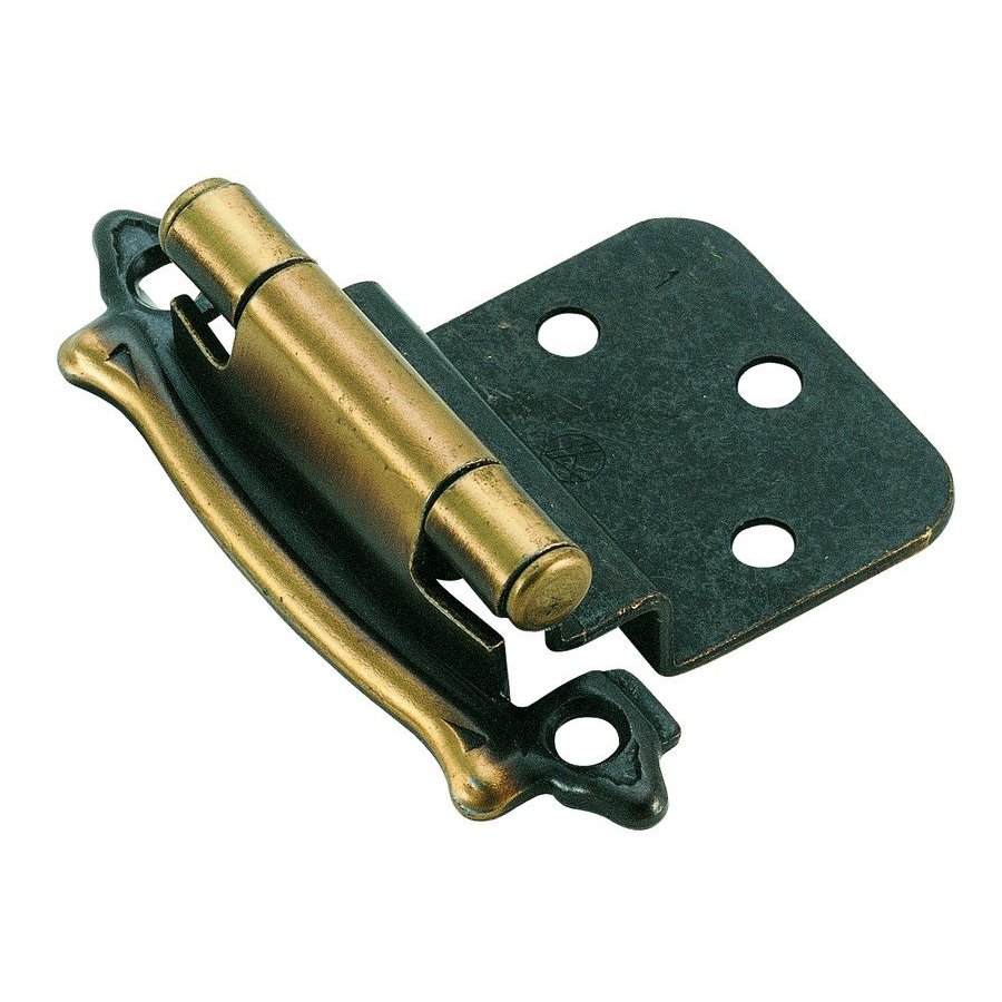 Amerock BPR7328AE, 3/8 Inch Inset Hinge 21/16 Inch Width, Antique