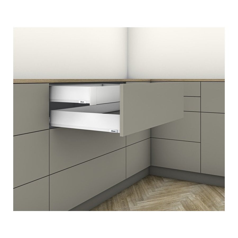 Blum M Wh Rl Merivobox Inserta Inch Length Interior Roll Out Soft Close Drawer System