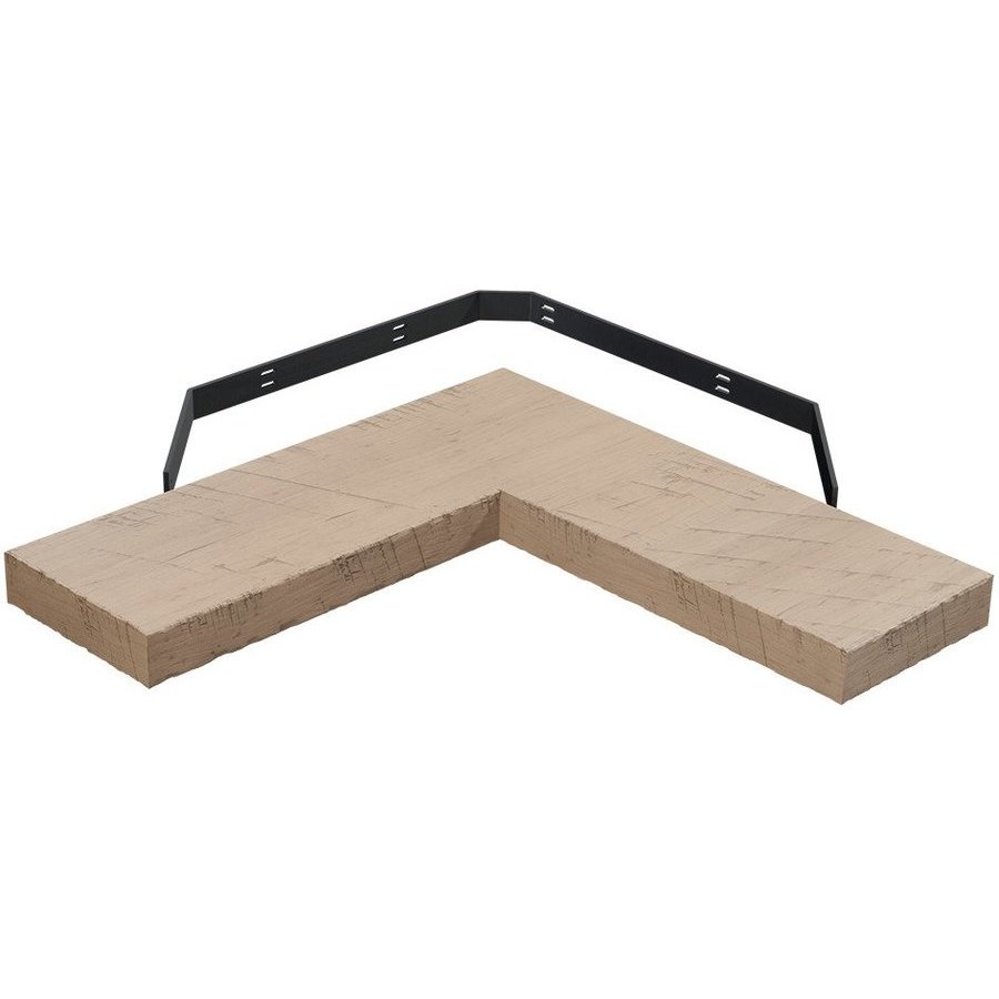 Brown Wood 01FL103030AL1, 30 Inch Length x 10 Inch Depth Rustic Hand