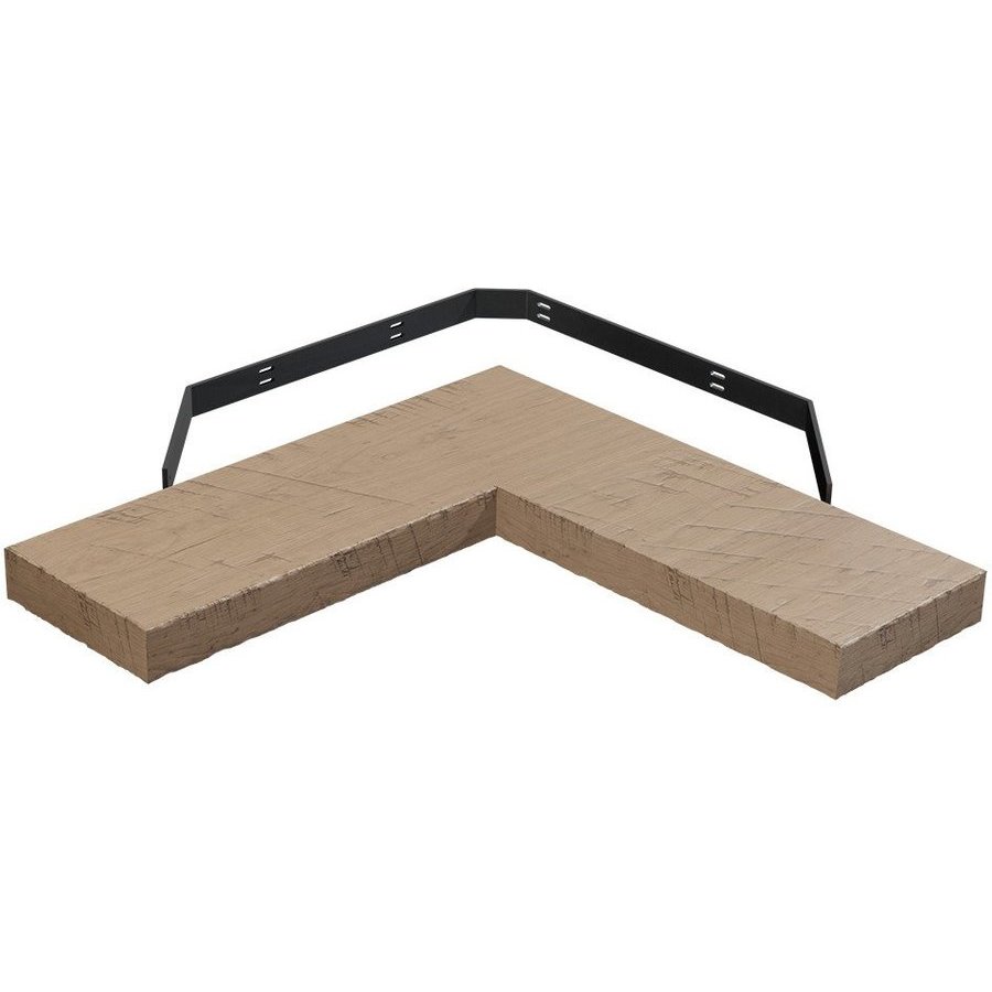 Brown Wood 01FL103030CH1, 30 Inch Length x 10 Inch Depth Rustic Hand