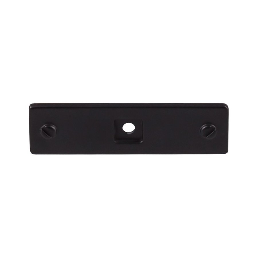 Top Knobs 3 Inch Length Barrington Backplate Channing, Flat Black ...