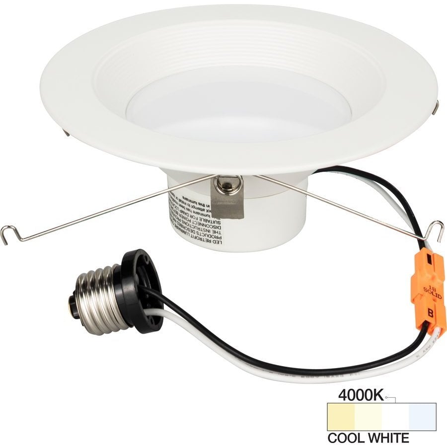 Task Lighting LRC6FR940, 6 Inch LED Trim for Recessed Can, 4000K