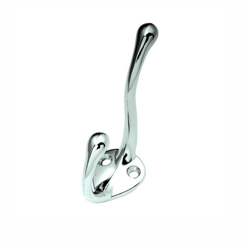 Hickory Hardware P27120CH, Double Vertical Utility Coat Hook Chrome
