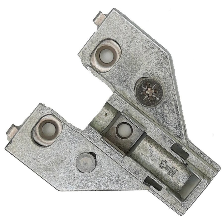 Builders Line Long Arm Hinge Baseplate, 3mm Face Frame Clip Plate