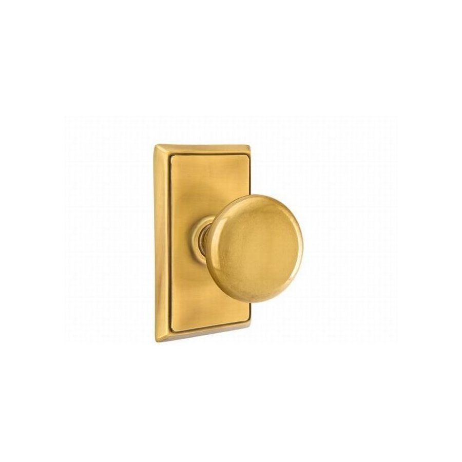 Emtek 8121PUS7, Providence Door Knob 23/8 Inch Backset Passage With