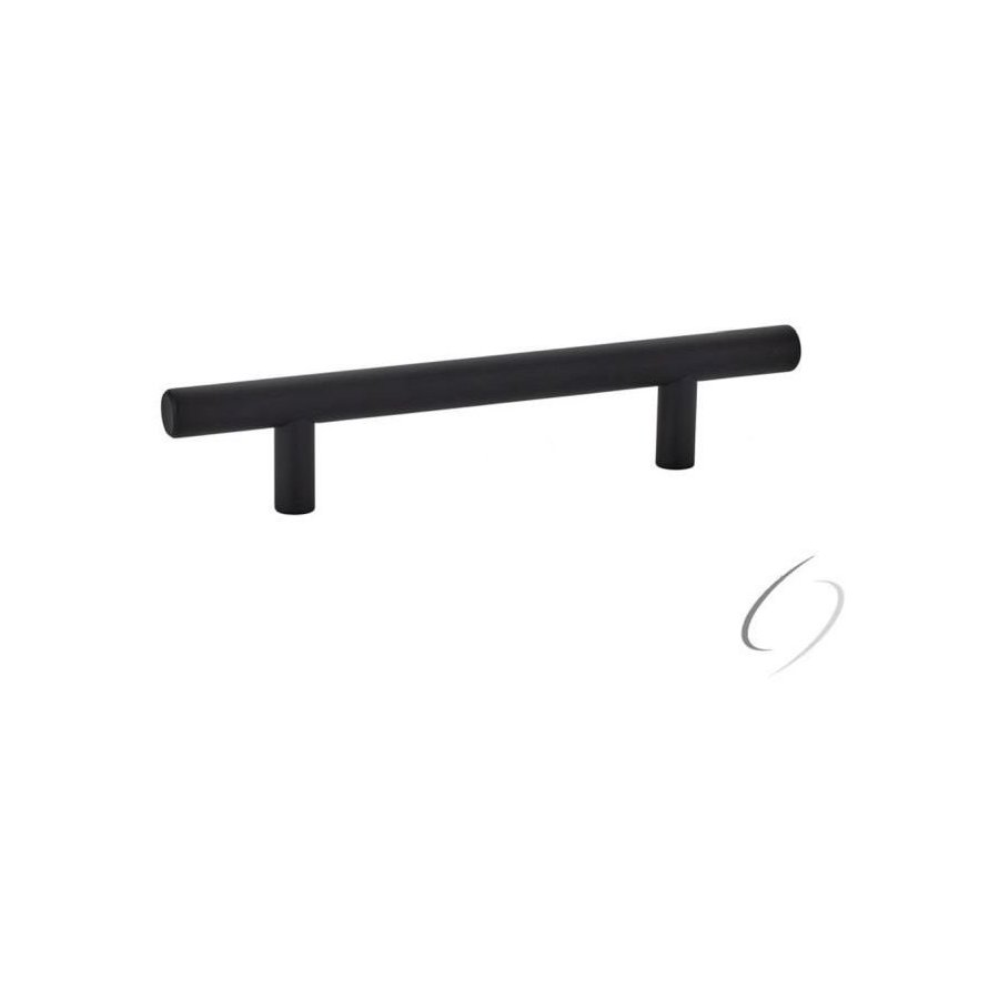 Emtek 86360US19, 4 Inch Center to Center Brass Bar Pull, Flat