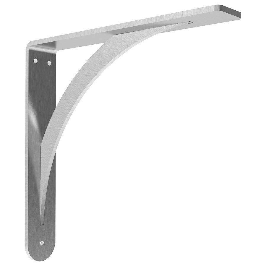 Federal Brace 30144, Brunswick Countertop Support 14" x 14" , Brushed
