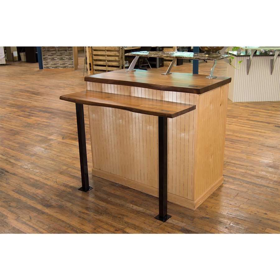 Federal Brace 39566, Trajan Countertop Support Leg 29" High Gloss Black