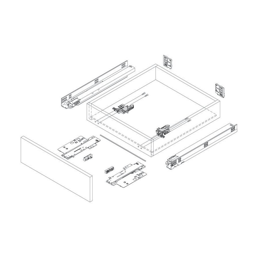 Grass F134109323607, Dynapro Tipmatic SoftClose Set, Unit and