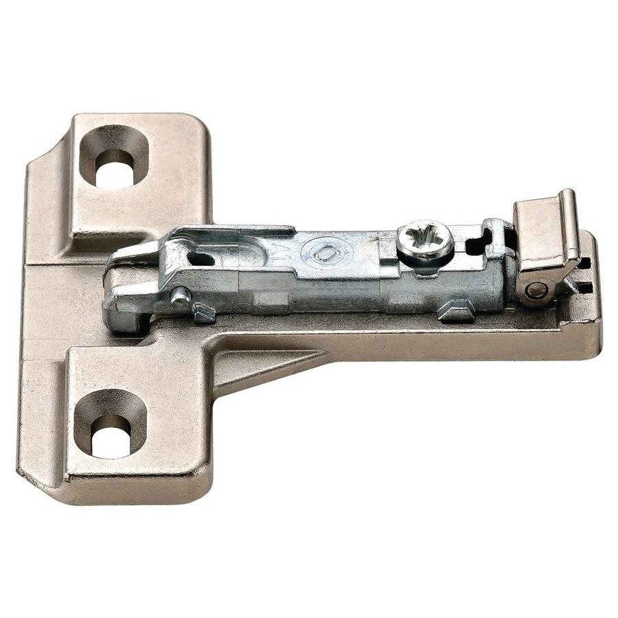 Salice BAU3E49, 1/2 Inch Overlay Clip Face Frame Plate for Woodscrews