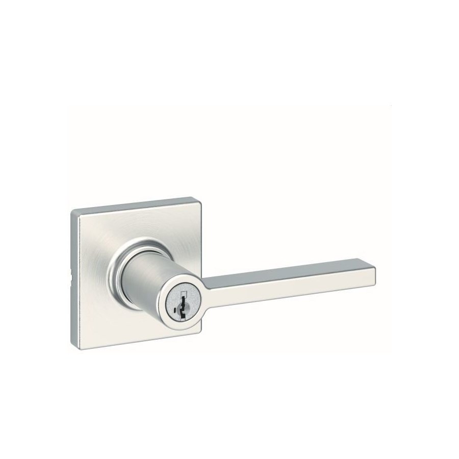 Kwikset Casey Door Lever with Round Rose Entry Door Lock SmartKey with