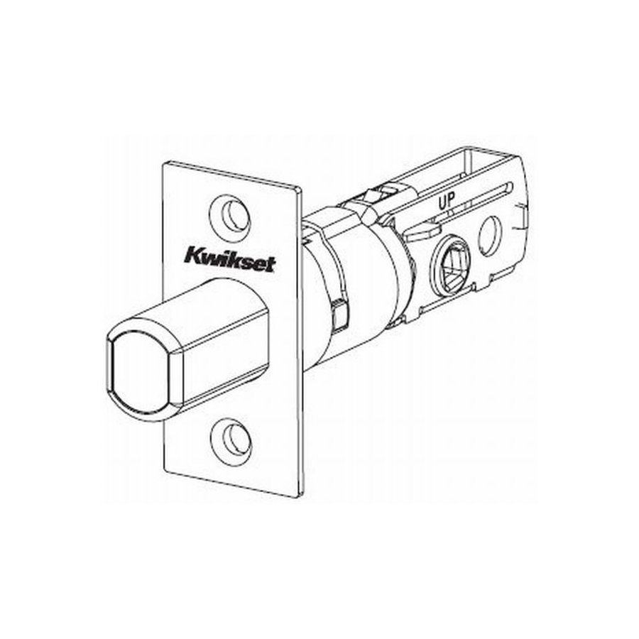 Kwikset 8451315, UL Square Corner Adjustable Deadbolt Latch, Satin