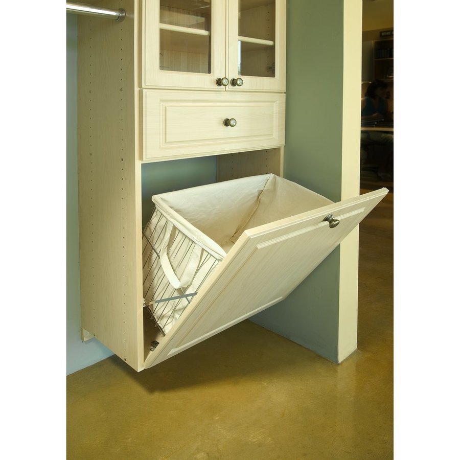 RevAShelf CTOHBSL161419CR1, 16 Inch Width Closet Tilt Out Hamper