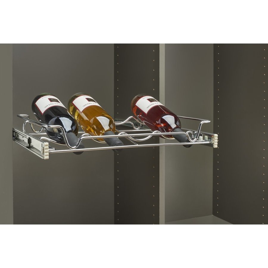 Rev-A-Shelf 5WBR-18CR-1, 18 Inch Width Deluxe Sliding Wine Rack ...