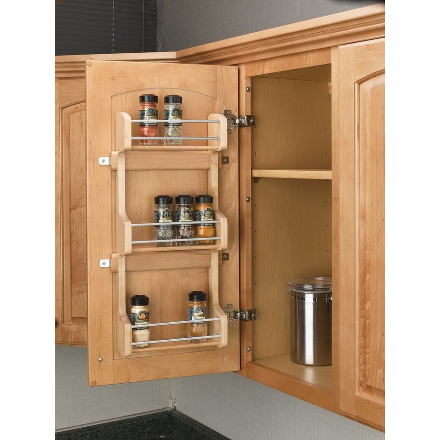 RevAShelf 4SR15, Door Mount Spice Rack for 15 Inch Width Wood