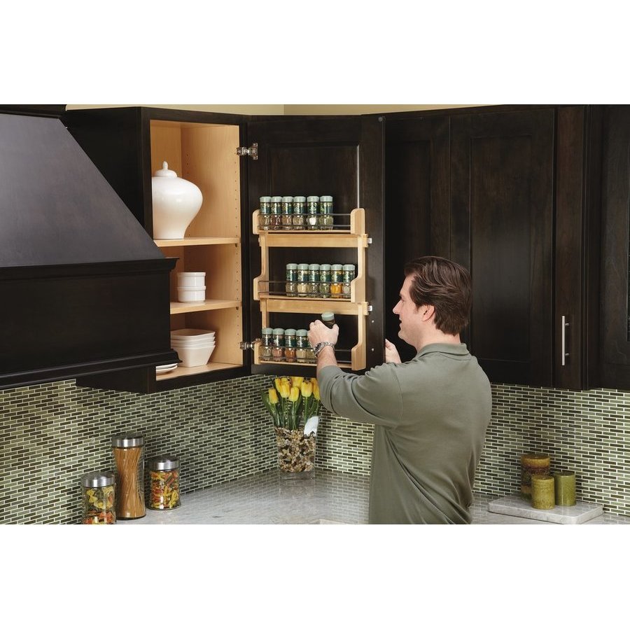 RevAShelf 4SR21, Door Mount Spice Rack for 21 Inch Width
