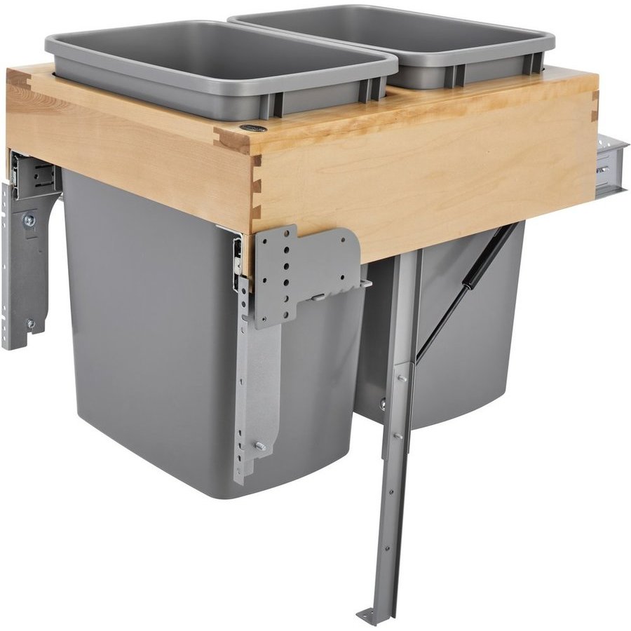 Rev-A-Shelf 4WCTM-RM-2135DM-2, 35 Quart Wood Top Mount Undermount ...