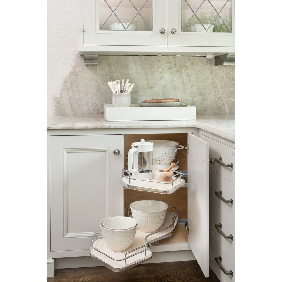 Rev A Shelf 5372 18 Mp L The Cloud 2 Tier Left Swinging Blind Corner Organizer For Right Hinged 