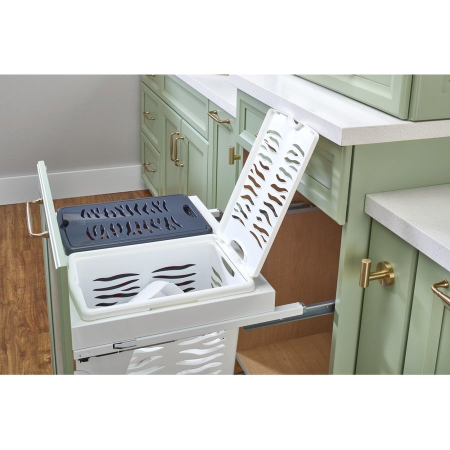 RevAShelf 53TMVH24SCDM2FL, 221/8 Inch Width Double Steel Top