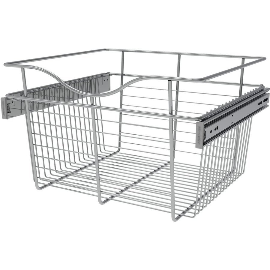 RevAShelf CB181611CR1, Heavy Duty Closet Wire Pull out Basket for 18 Inch Opening