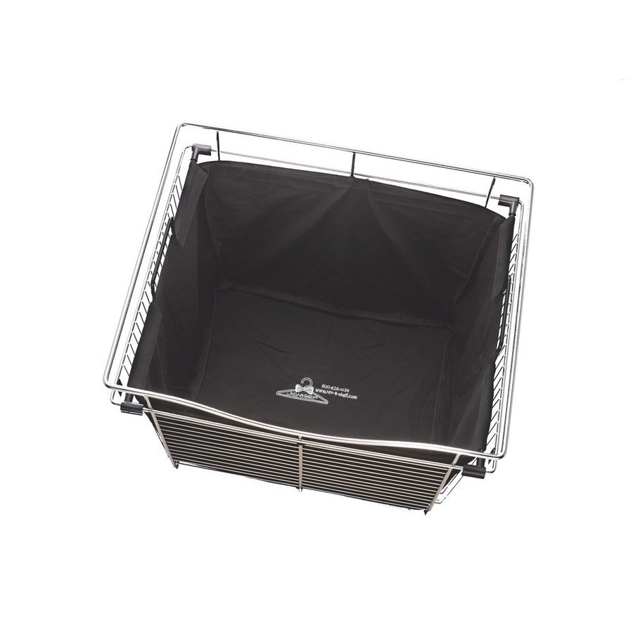 RevAShelf CHBI2416181, Clearance Sale, 24 Inch Width 16 Inch Depth Black Hamper Bag Insert