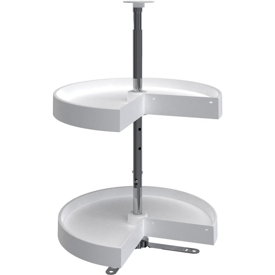 RevAShelf LD294218111, 18 Inch Diameter Pie Cut Polymer Lazy Daisy 2 Shelf Corner Lazy