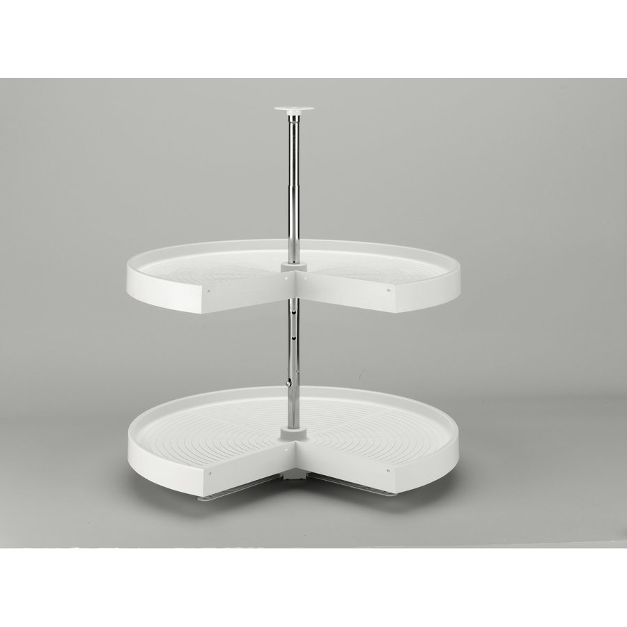 Rev-A-Shelf 2 Tier Pie-Cut Lazy Susan - Corner Cabinet Organizer For Kitchen Base Cabinets