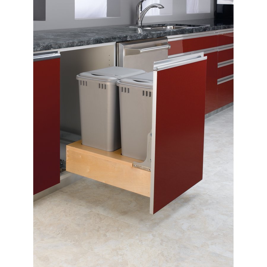 Double Trash Pullout 50 QuartWood 4WCBM2150DM2