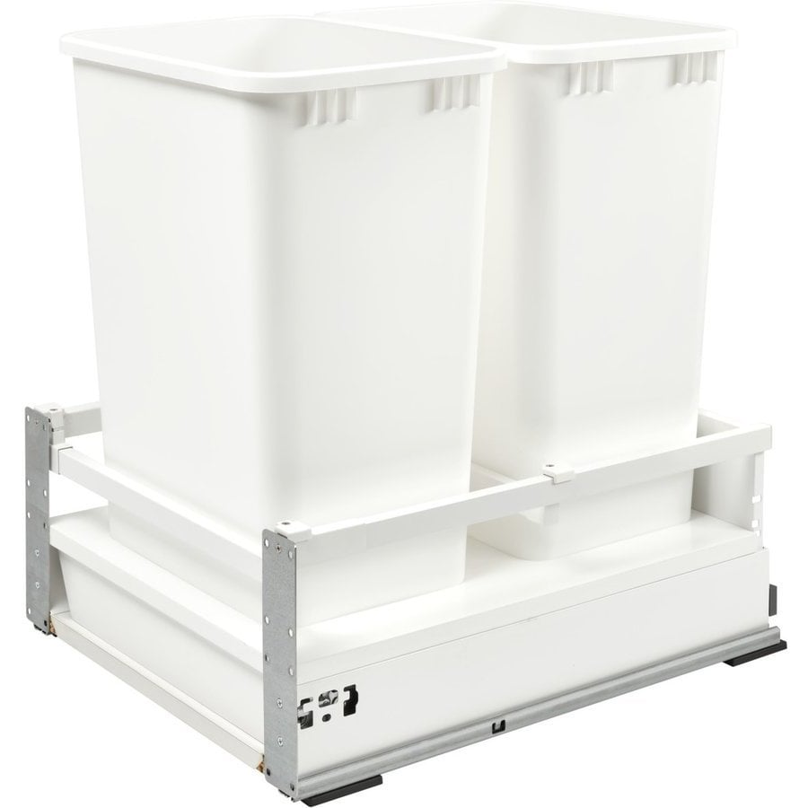RevAShelf 50 Quart Undermount Double Trash PullOut Waste Container