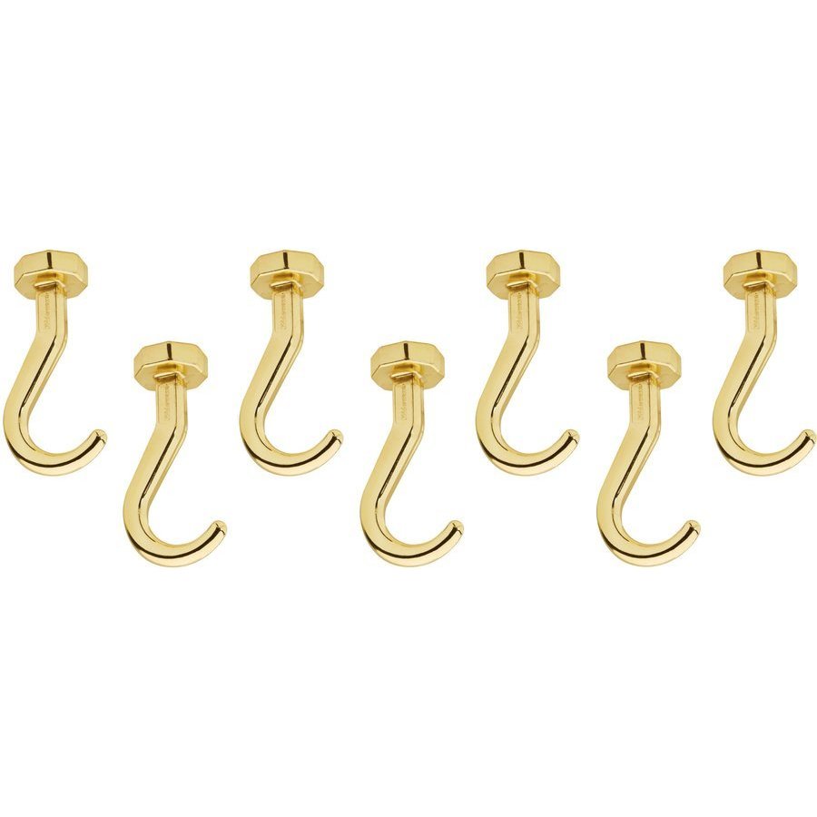 Rev-A-Shelf GLD-HK-S-BR-7, (7) Short Glideware Hooks Only, Brass ...