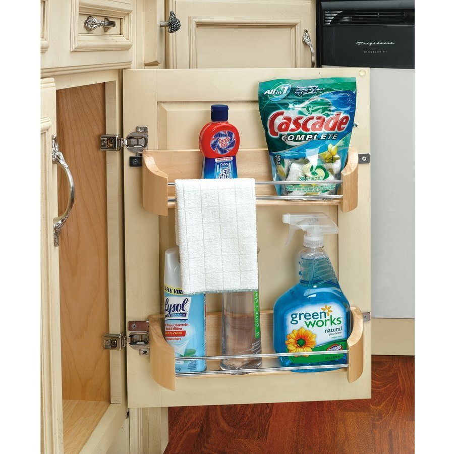 RevAShelf Wood Door Storage Tray with Mounting Clips 14" 42311452