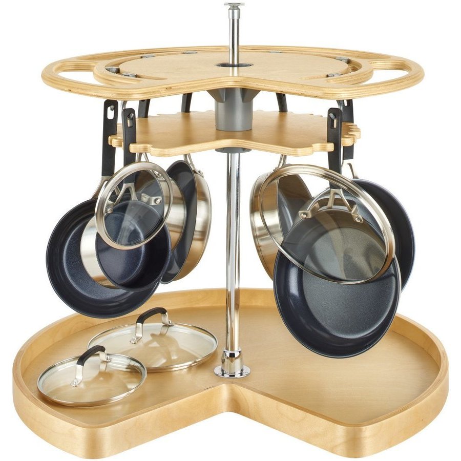 RevAShelf 28 Inch Diameter Kidney Shape Glideware NotSoLazy Susan