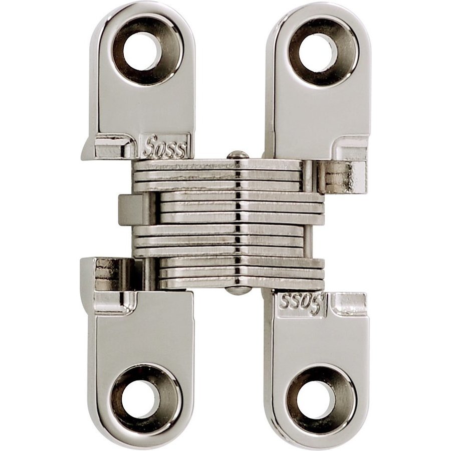 Soss 101CUS14, 101 Invisible Hinge, Pair, Bright Nickel