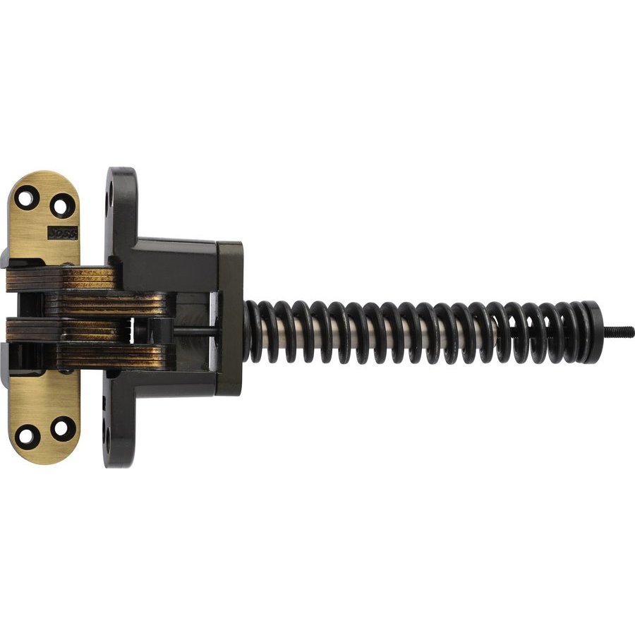 Soss 218ICUS5, 218 Invisible Spring Closer Hinge Antique Brass